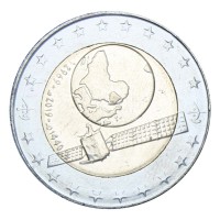 Монета Алжир 100 динаров 2019 Спутник связи Alcomsat-1