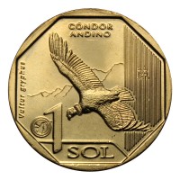 Перу 1 соль 2017 Андский кондор