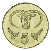 Кипр 5 центов 2004