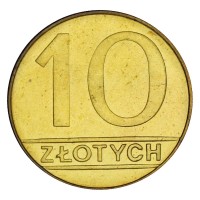 Польша 10 злотых 1990