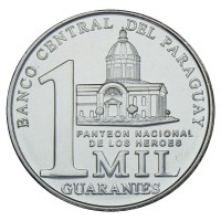 Монета Парагвай 1000 гуарани 2008