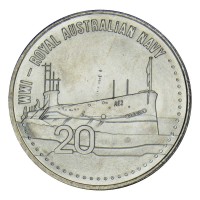 Австралия 20 центов 2015 АНЗАК - Королевский флот