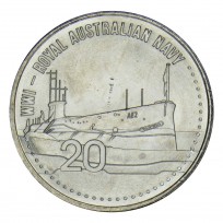 Монета Австралия 20 центов 2015 АНЗАК - Королевский флот