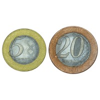 Ангола Набор монет 2012-2014 (2 штуки)