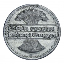 Монета Германия 50 пфеннигов 1920