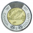 Канада 2 доллара 2017 Полярное сияние (150 лет Конфедерации Канада)