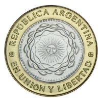 Монета Аргентина 2 песо 2016