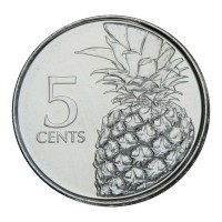 Монета Багамские острова 5 центов 2016