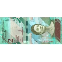 Банкнота Венесуэла 2 боливара 2018
