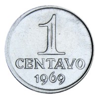 Бразилия 1 сентаво 1969