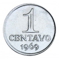 Бразилия 1 сентаво 1969