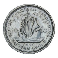 Восточные Карибы 10 центов 1965