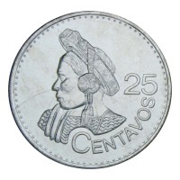 Монета Гватемала 25 сентаво 2016