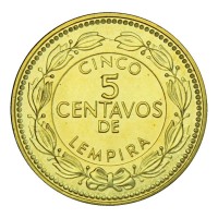 Монета Гондурас 5 сентаво 2010