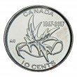 Канада 10 центов 2017 Крылья мира (150 лет Конфедерации Канада)