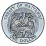 Новая Зеландия 1 доллар 1990 150 лет подписанию Договора Вайтанги