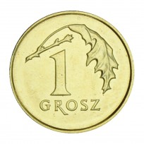 Монета Польша 1 грош 2018
