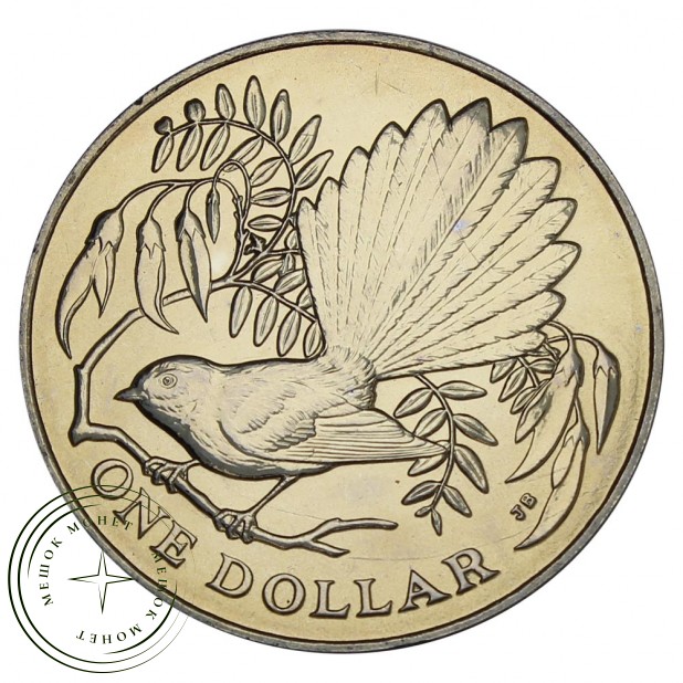 Новая Зеландия 1 доллар 1980 Веерохвостка — 937030187