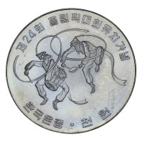 Южная Корея 1000 вон 1982 Танцоры (XXIV летние Олимпийские Игры, Сеул 1988)
