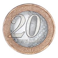 Монета Ангола 20 кванз 2014