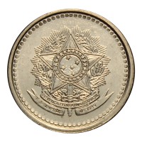 Монета Бразилия 10 сентаво 1987