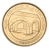 Монета Панама 1/2 бальбоа 2017 Королевский мост (Панама-Вьехо)