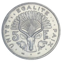 Джибути 5 франков 1991