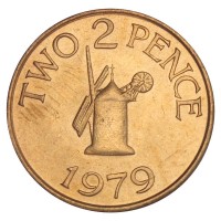 Гернси 2 пенса 1979