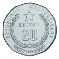 Монета Мадагаскар 20 ариари 1999