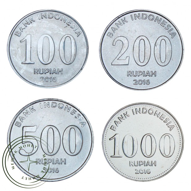 Индонезия Набор монет 2016 (4 штуки)