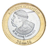 Монета Лесото 5 малоти 2016 50 лет Независимости