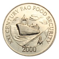 Монета Панама 1 сентесимо 2000 ФАО - Продовольственная безопасность