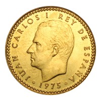 Монета Испания 1 песета 1975