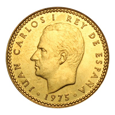 Монета Испания 1 песета 1975