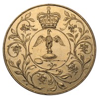 Великобритания 25 пенсов 1977 Cеребряный юбилей царствования Елизаветы II