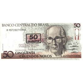 Банкнота Бразилия 50 крузейро 1990
