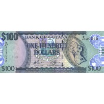 Банкнота Гайана 100 долларов 2012