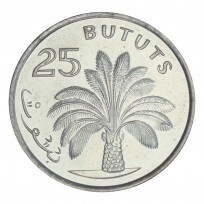 Монета Гамбия 25 бутутов 1998