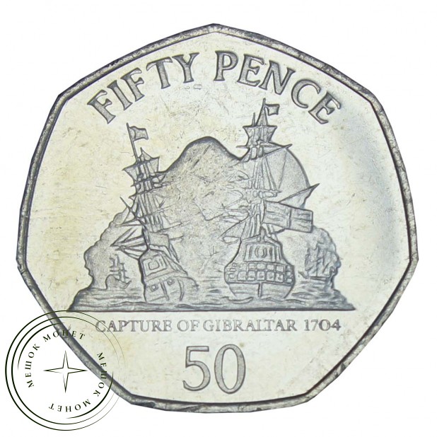 Гибралтар 50 пенсов 2010