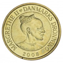 Монета Дания 10 крон 2008