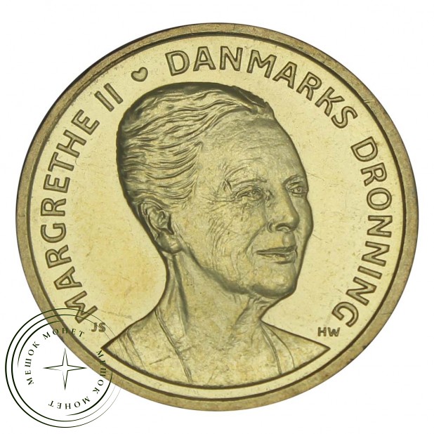 Дания 20 крон 2015 75 лет со дня рождения Королевы Маргрете II