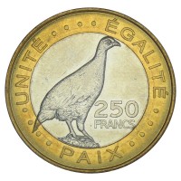 Монета Джибути 250 франков 2012