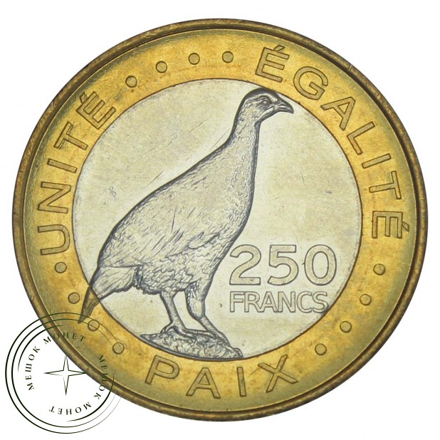 Джибути 250 франков 2012