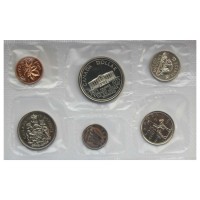 Канада Официальный годовой набор монет 1973 (6 монет в запайке)