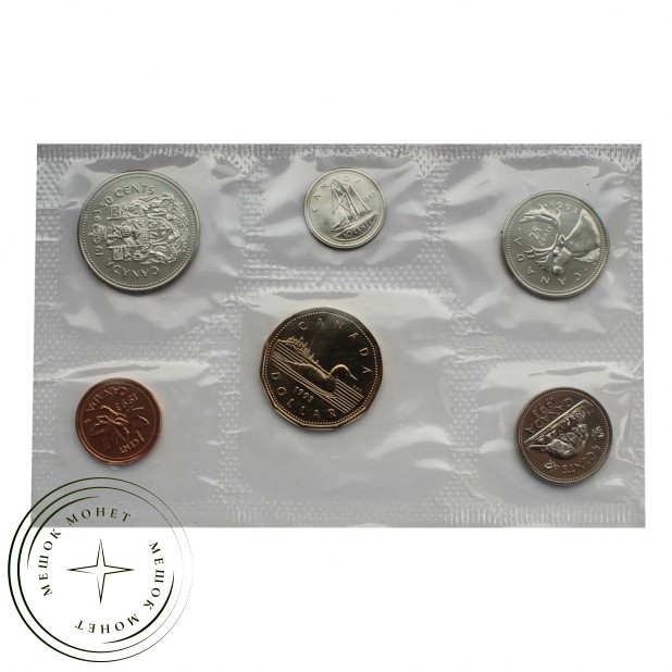 Канада Официальный годовой набор 1993 (6 монет в запайке)