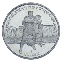 Остров Мэн 1 крона 2010 Чемпионат мира по футболу 2010 в ЮАР
