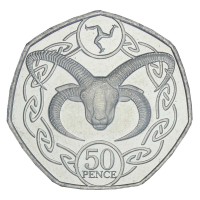 Остров Мэн 50 пенсов 2020