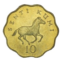 Монета Танзания 10 сенти 1984