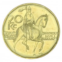 Монета Чехия 20 крон 2018