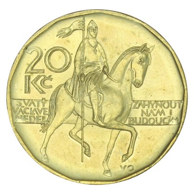Монета Чехия 20 крон 2018
